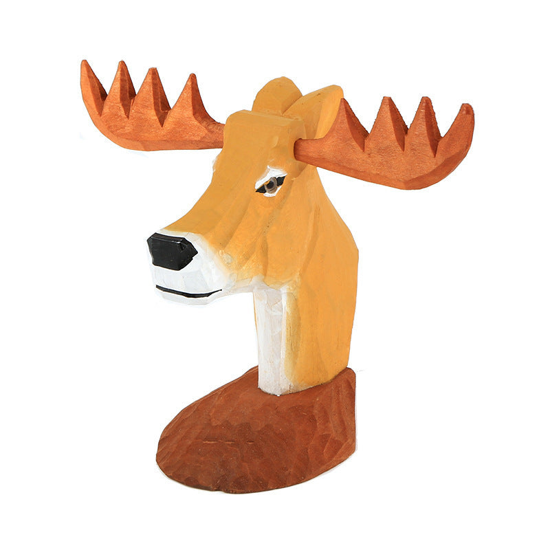 Solid Wooden Creative Fashion Glasses Frame Animal Retro Home Decor
