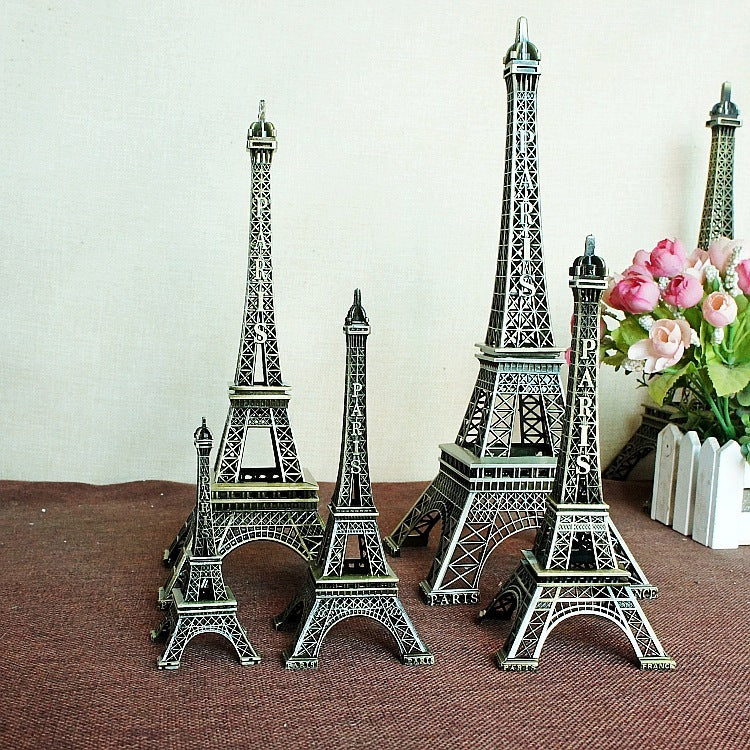 Vintage Bronze Eiffel Tower Figurine