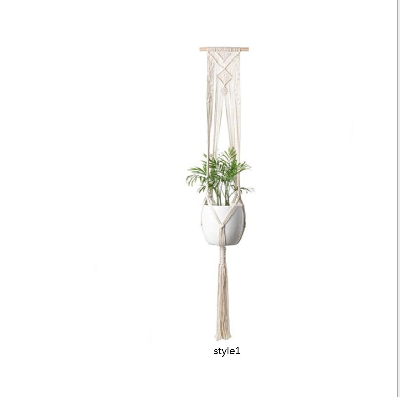 Boho Bloom 4-Pack Macramé Plant Hanger Set