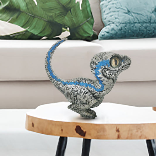 Cute Dinosaur Garden Statues - Realistic Resin Velociraptor Ornament
