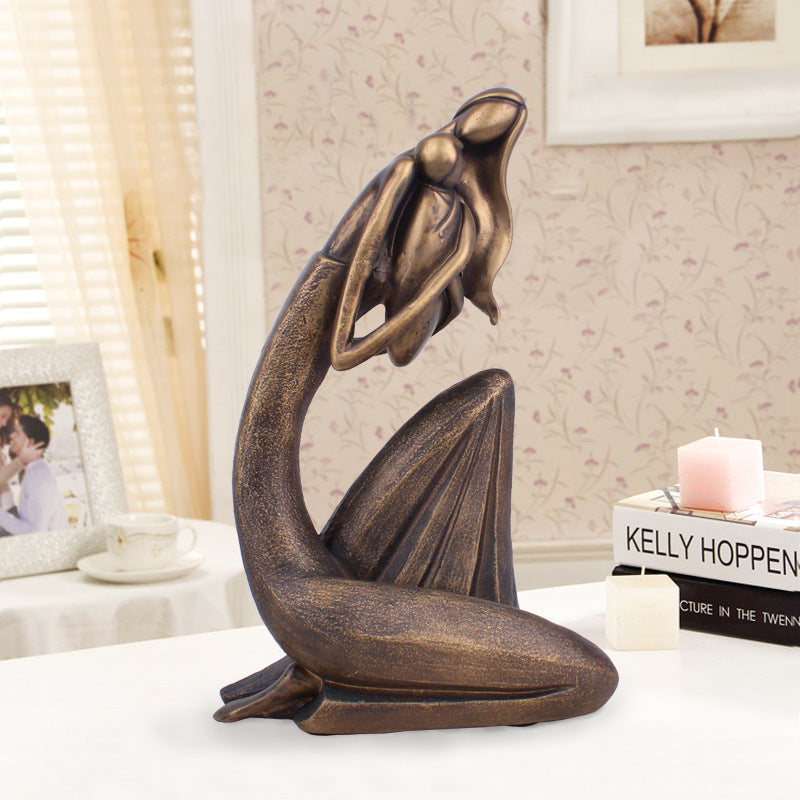 Prancing Horse Resin Figurine – European Style Animal Home Décor