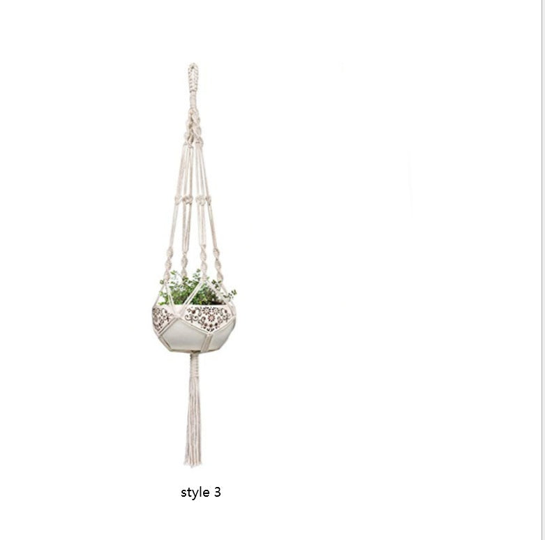 Boho Bloom 4-Pack Macramé Plant Hanger Set