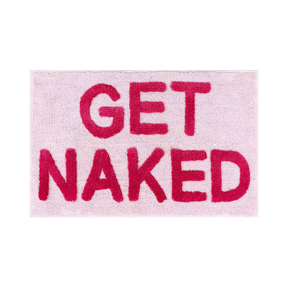 "Get Naked" Door Mat