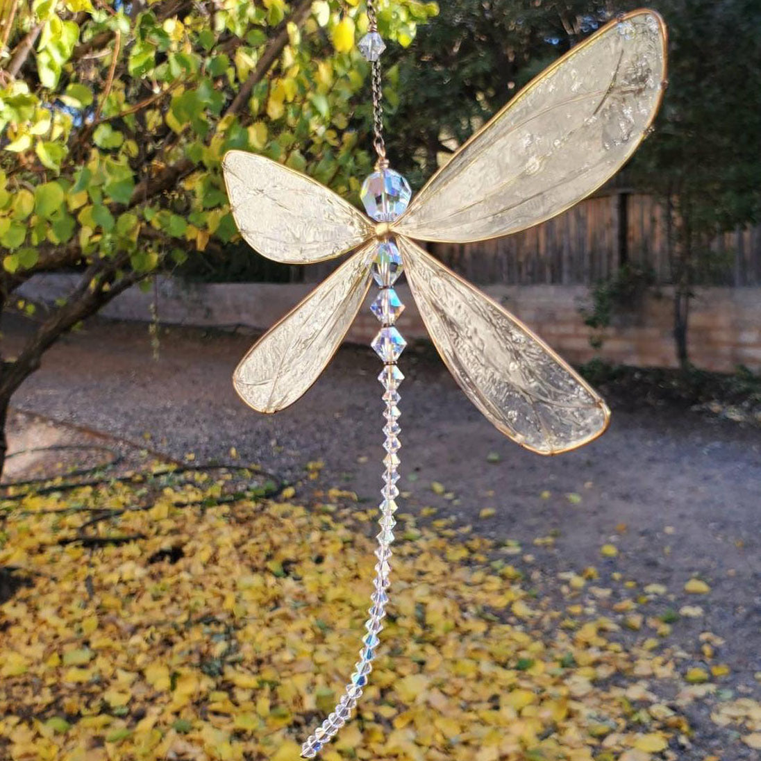 Celestia Dragonfly Crystal Suncatcher