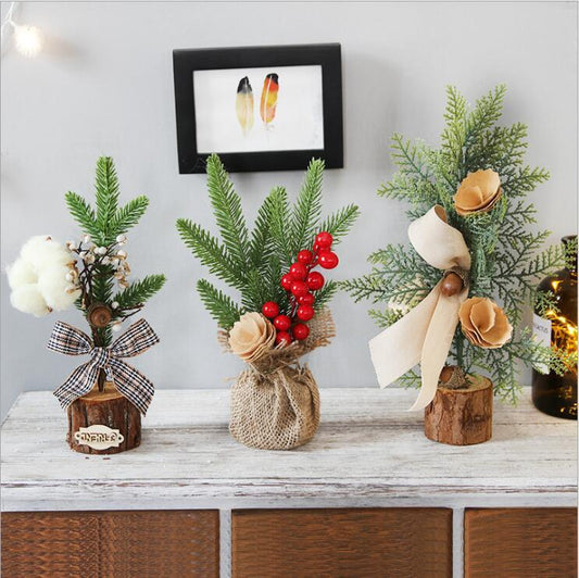 Charming Miniature Pine Cone Christmas Tree