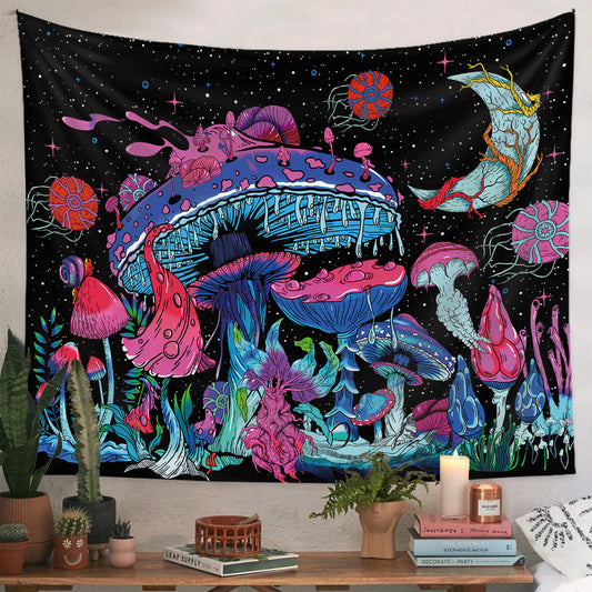 Mushroom Wall Decor Cloth Tapestry