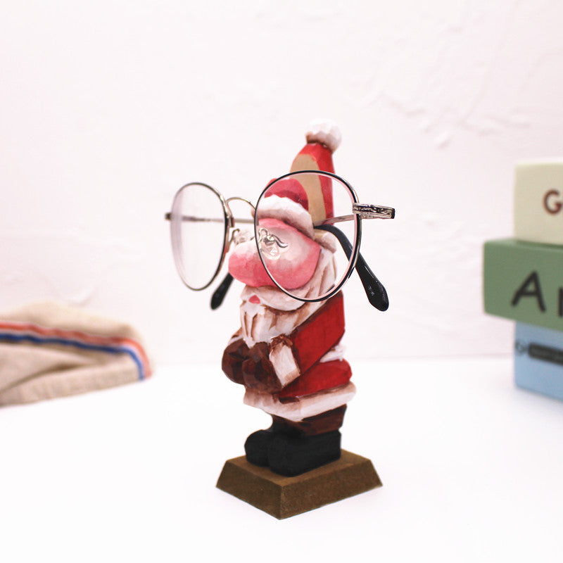 Solid Wooden Creative Fashion Glasses Frame Animal Retro Home Decor