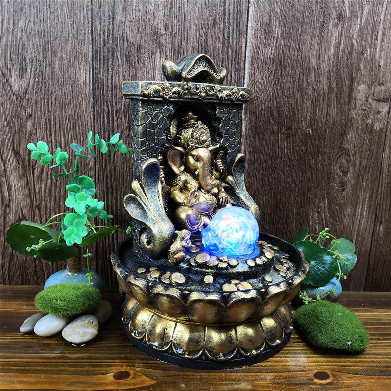 Creative New God Statue – Buddha Statue Flowing Water Ornament
