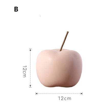Nordic Town Apple Series – Stylish Ceramic Christmas Decoration