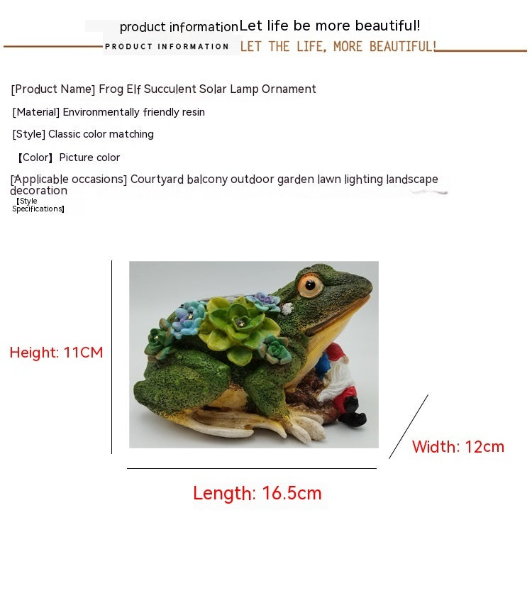Solar Lamp Outdoor Animal Statue Landscaping