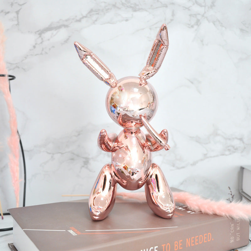 Whimsical Balloon Rabbit Decor