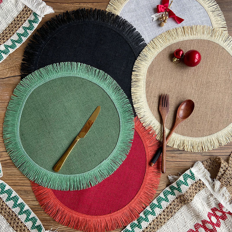 Rustika Bloom Handwoven Jute Placemats