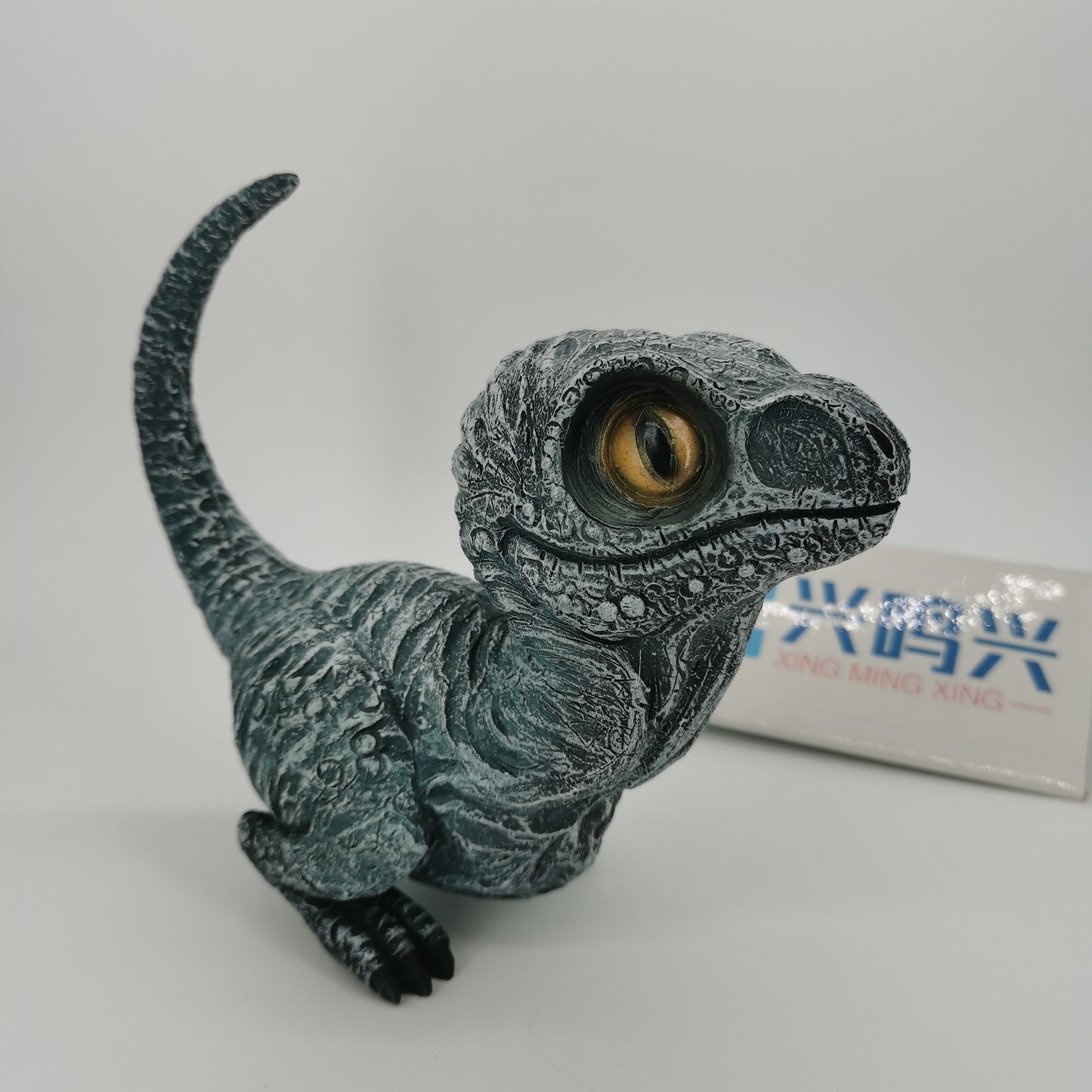 Cute Dinosaur Garden Statues - Realistic Resin Velociraptor Ornament