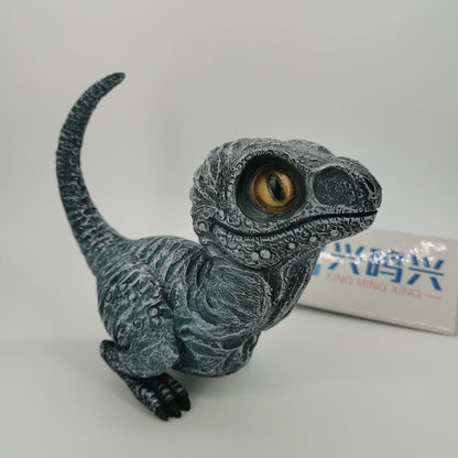 Cute Dinosaur Garden Statues - Realistic Resin Velociraptor Ornament