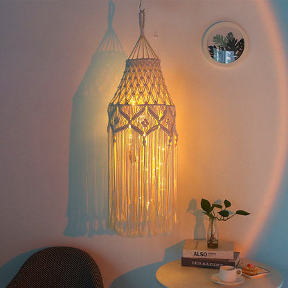 Lunaria Veil Macramé Chandelier
