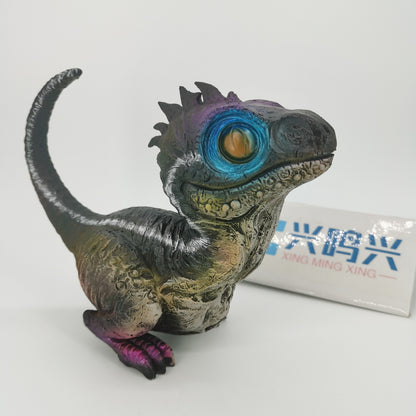 Cute Dinosaur Garden Statues - Realistic Resin Velociraptor Ornament