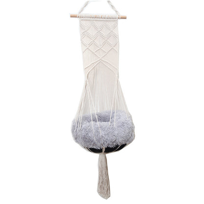 NuzzleNest Handwoven Cotton Pet Bed