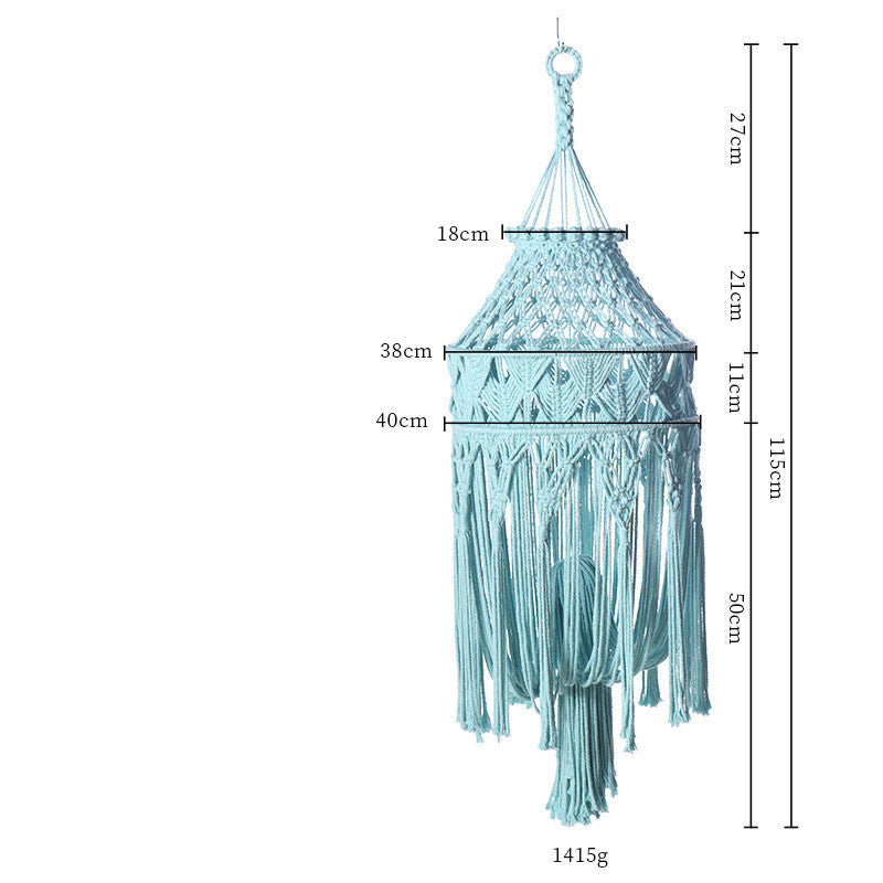 Lunaria Veil Macramé Chandelier