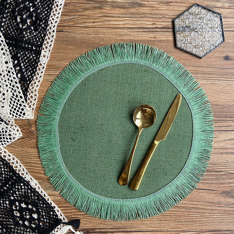 Rustika Bloom Handwoven Jute Placemats