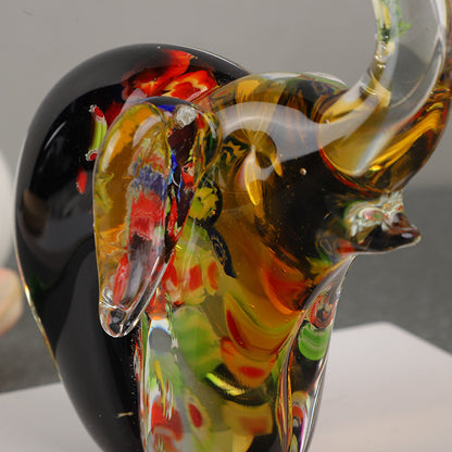 Glass Sculpture Elephant Entrance Hall Ornament