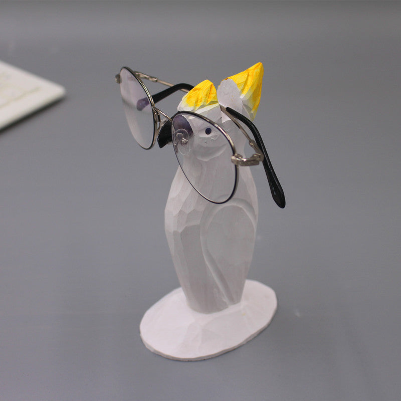 Solid Wooden Creative Fashion Glasses Frame Animal Retro Home Decor