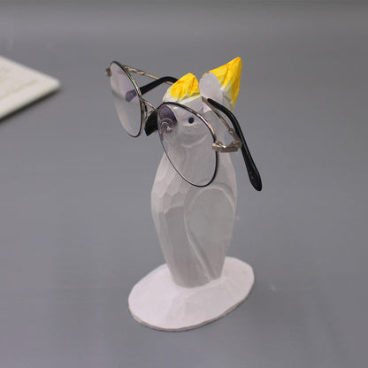 Solid Wooden Creative Fashion Glasses Frame Animal Retro Home Decor