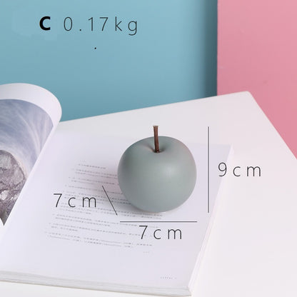 Nordic Town Apple Series – Stylish Ceramic Christmas Decoration