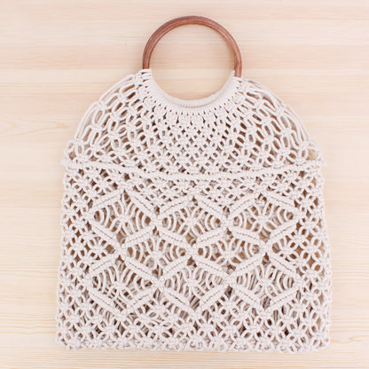 Solmé Macramé Market Tote