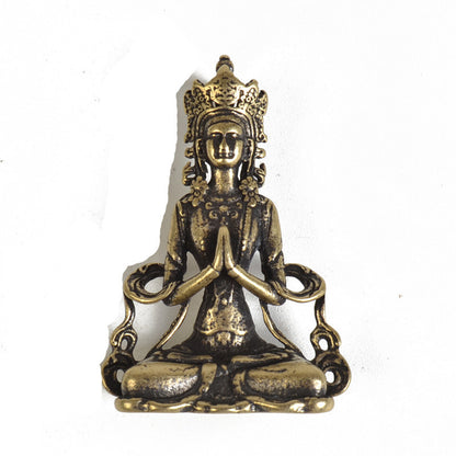 Exquisite Brass Buddha Statue