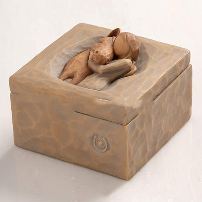 Family Pet Memorial Storage Box Couples Memorial Box Resin Craft Home Decor