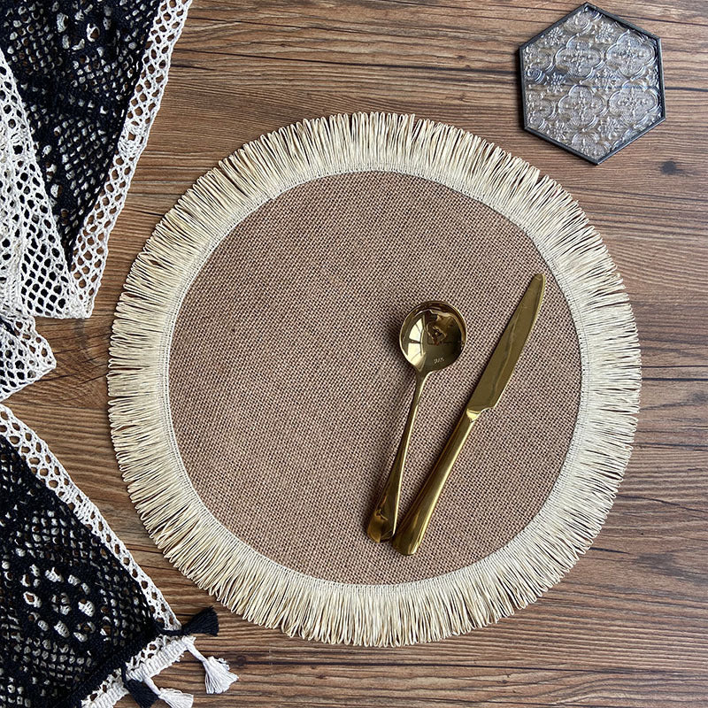 Rustika Bloom Handwoven Jute Placemats