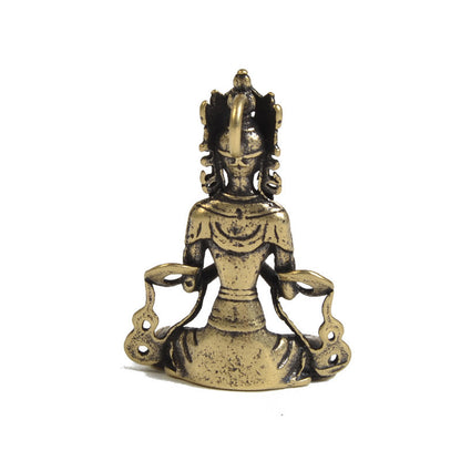 Exquisite Brass Buddha Statue