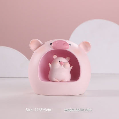 Creative Home Desktop Decorative Ornaments – Resin Animal Decor