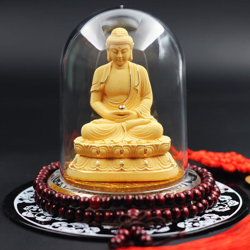Elegant Buddha Statue Car Decoration