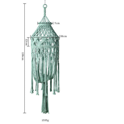 Lunaria Veil Macramé Chandelier