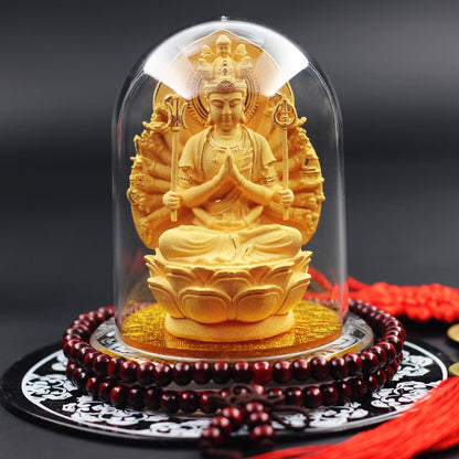 Elegant Buddha Statue Car Decoration