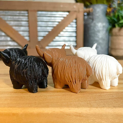 New Plastic Highland Cow Statue