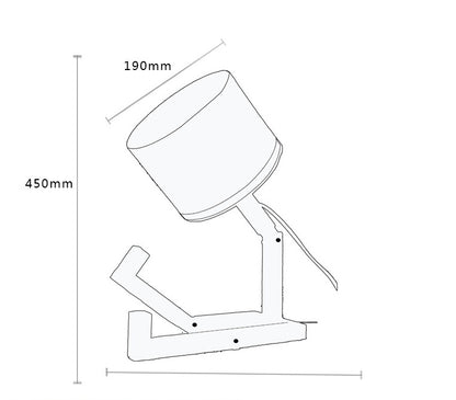 Creative Small Machine Humanoid Table Lamp – Fashion Design Home Decor