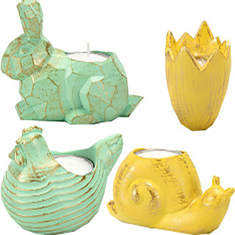 Easter Animal Home Party Decor Resin Carved Snail Ornament