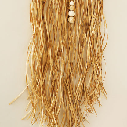 Handwoven Raffia Pendant – Classic Decorative Hanging