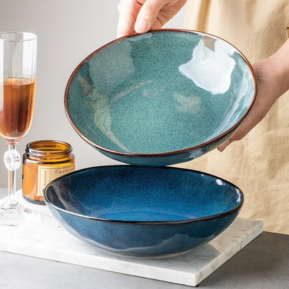 Home Creative Ceramic Bowl Retro