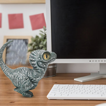 Cute Dinosaur Garden Statues - Realistic Resin Velociraptor Ornament