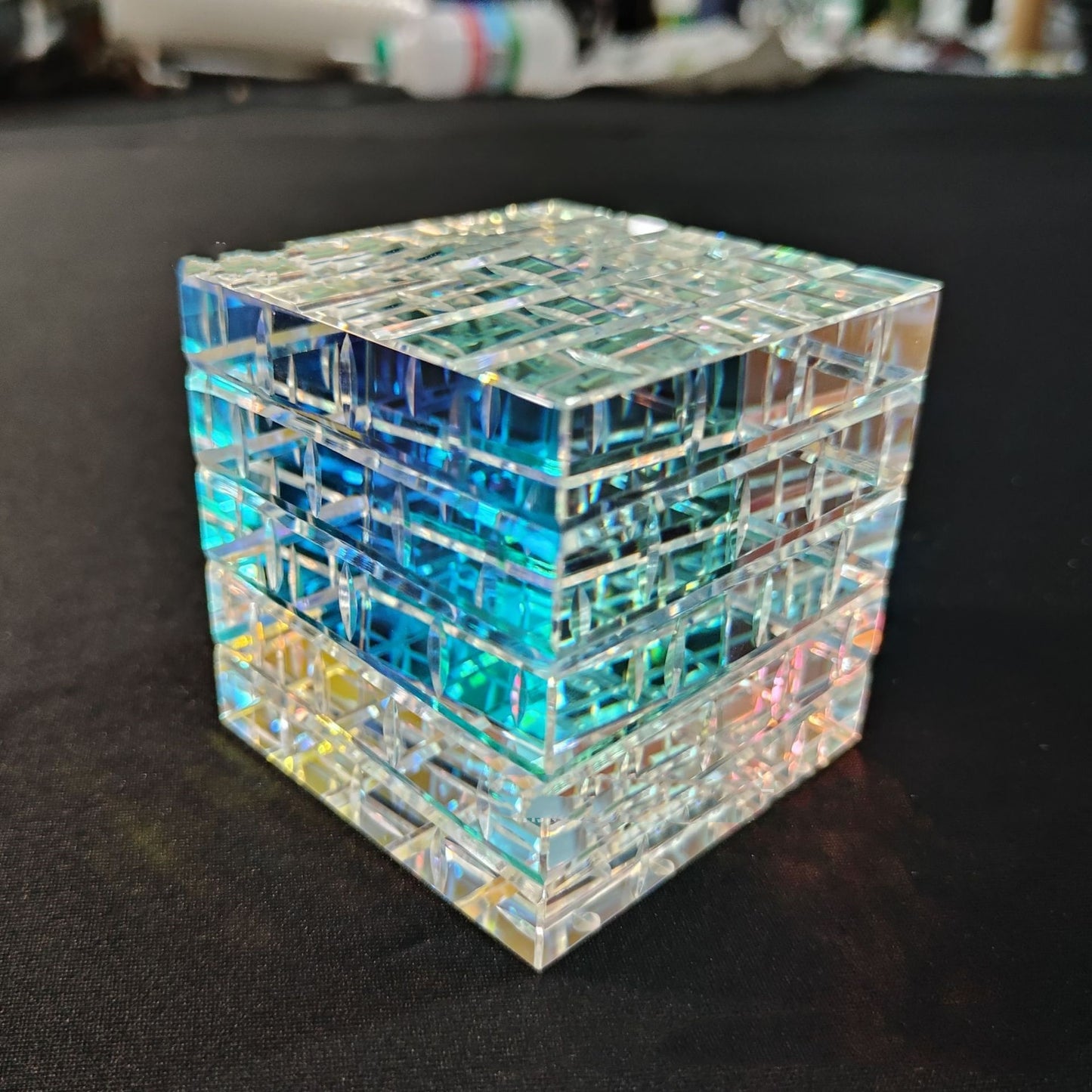 Glass Sculpture Table Decoration Indoor Art
