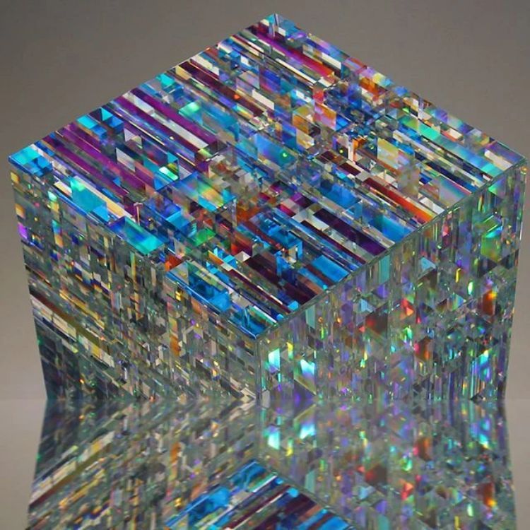 Glass Sculpture Table Decoration Indoor Art